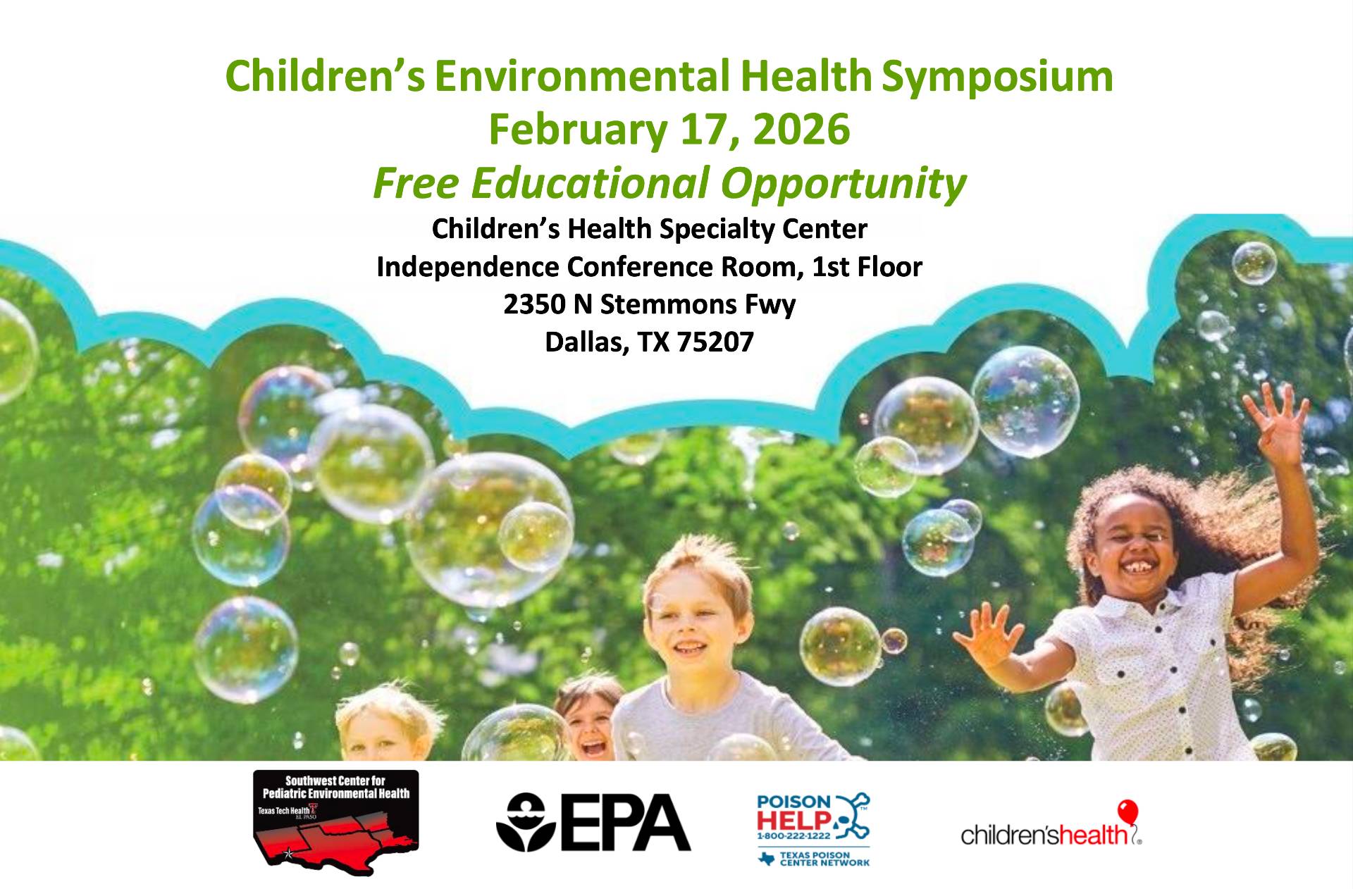 Children’s Environmental Health Symposium flyer